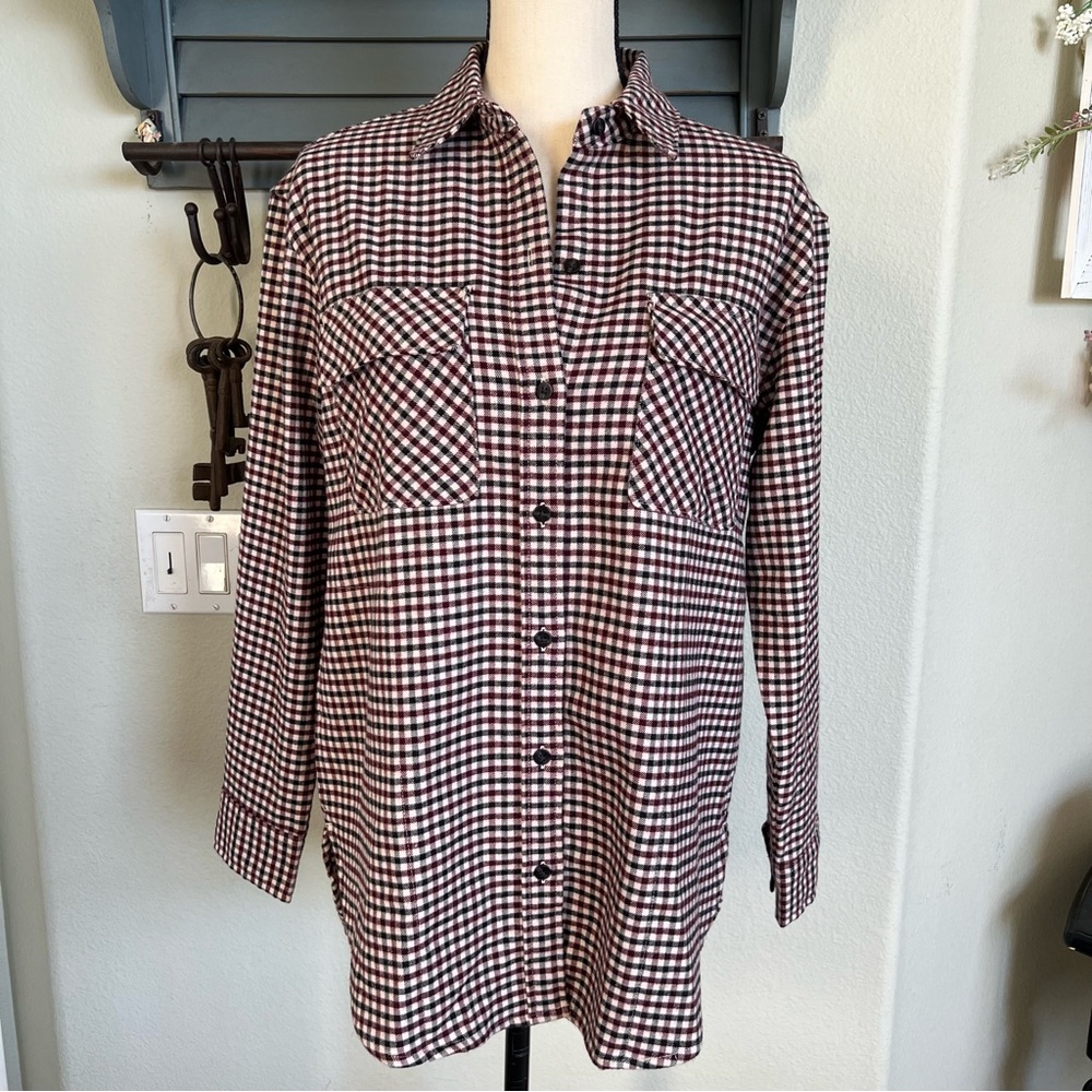 Abercrombie & Fitch Burgundy and Black
Soft A&F Collection Shirt nwt